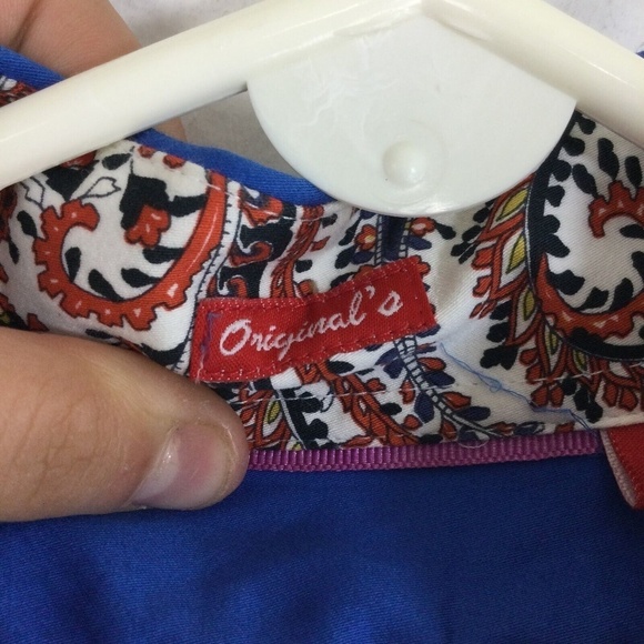 Report Collection Originals Cotton Island Wasked Blue Long Sleeve Shirt Sz Large - Picture 4 of 10